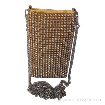 Coin purse with aluminum foil decoration, can be used for cell phone holder
